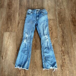 Zara distressed blue jeans size 11-12